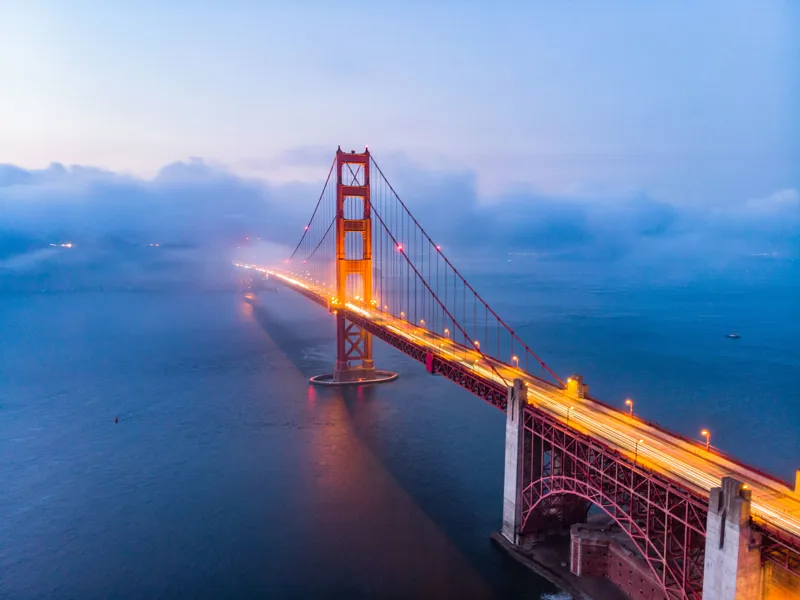 Dusk at the Golden Gate Bridge
