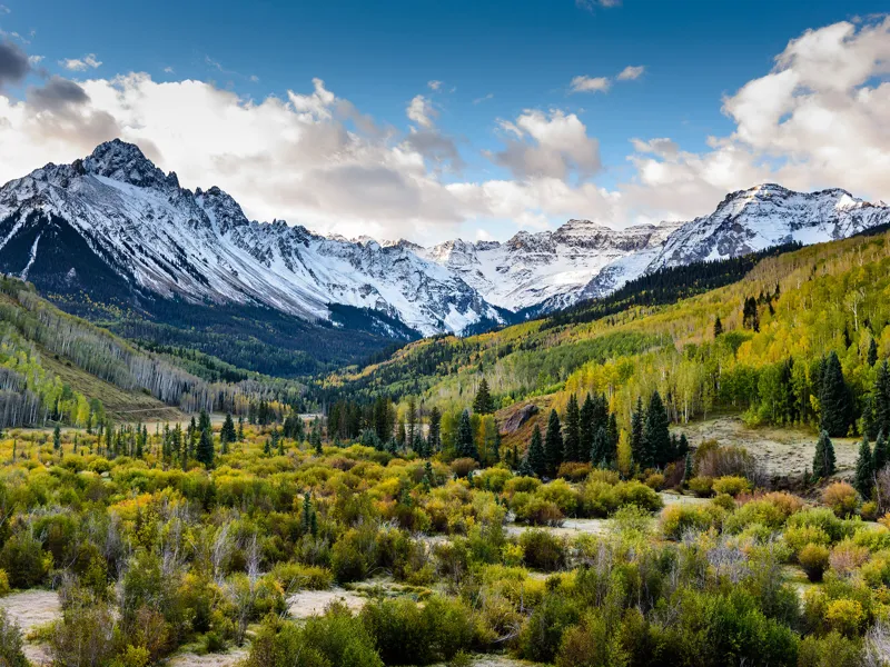 A sunny day in the Rocky Mountains