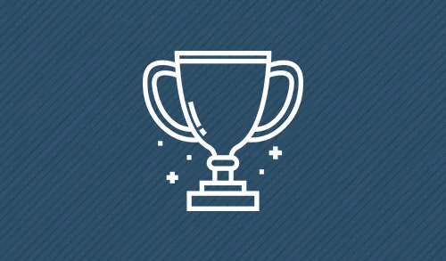 Icon of a white trophy.